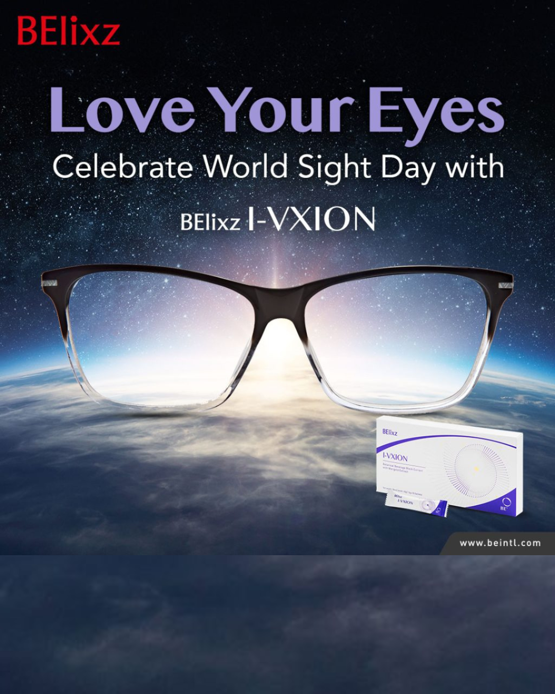 世界视力日，用 BElixz I-VXION 爱护您的双眼