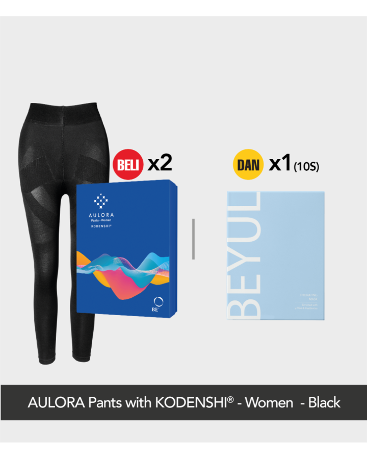 Buy 2x AULORA Pants with KODENSHI® - Women - Black And 1x BEYUL Hydrating Mask (10s)