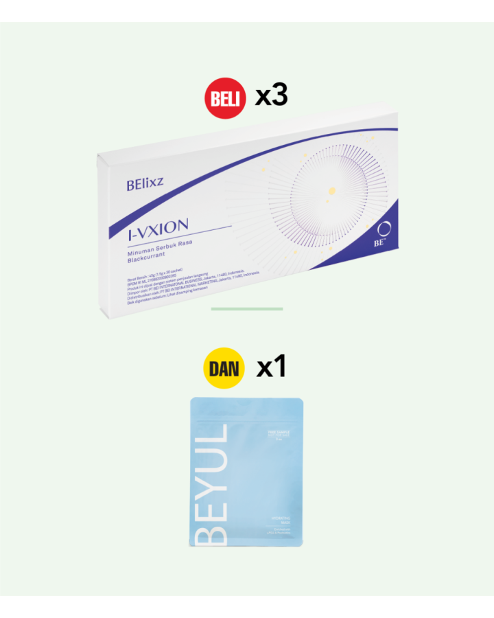 Buy 3x BElixz I-VXION (30s) And 1x BEYUL Hydrating Mask (3s)