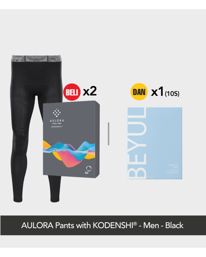 Buy 2x AULORA Pants with KODENSHI® - Men - Black And 1x BEYUL Hydrating Mask (10s)