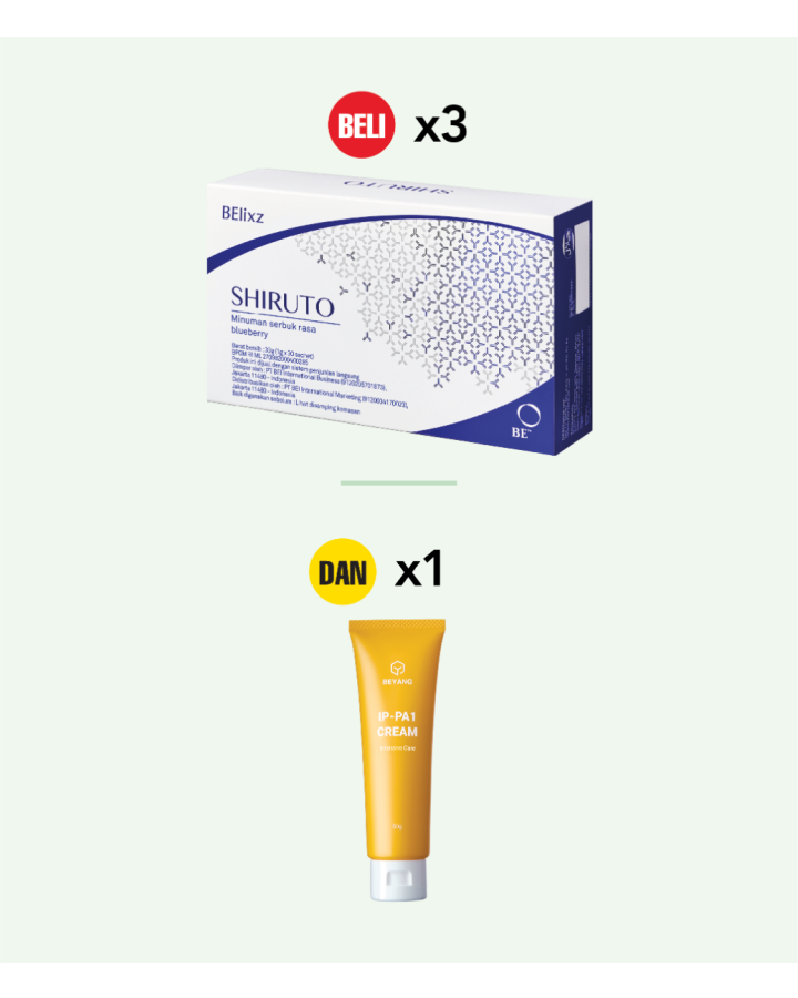 Buy 3x BElixz SHIRUTO (30g) And 1x BEYANG IP-PA1 Cream (50g)
