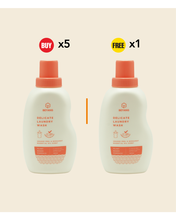 Buy 5x BEYANG Delicate Laundry Wash (800ml) Free 1x BEYANG Delicate Laundry Wash (800ml)