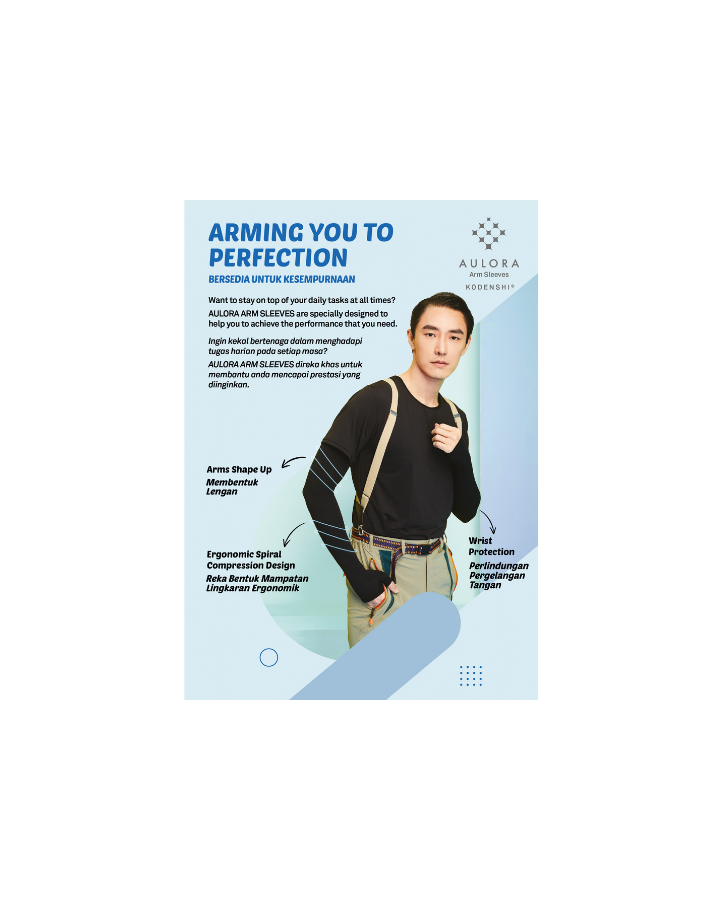 BUY 1x AULORA ARM SLEEVE LEAFLET- ENG&BM (50PCS/PACK)