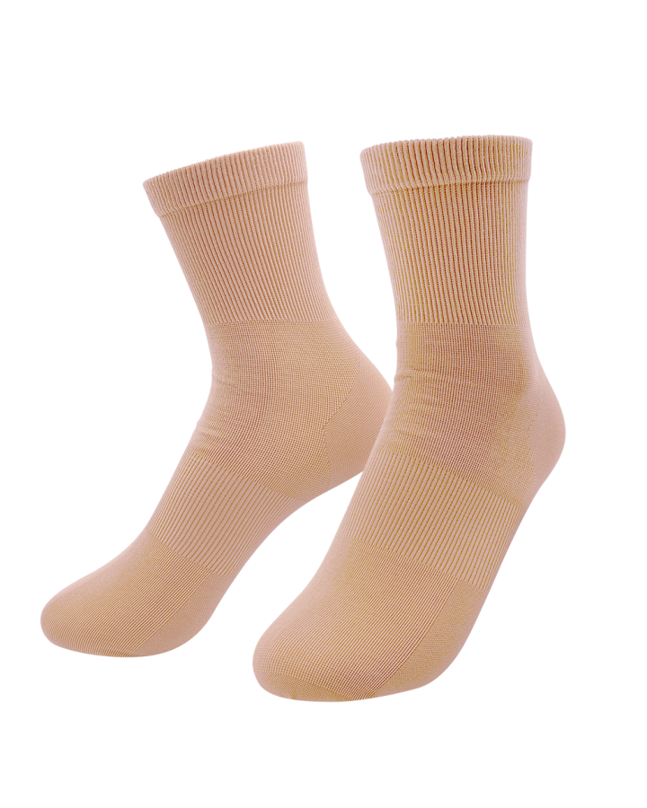 AULORA Socks with KODENSHI® - Women - Soft Beige (2 Pairs)