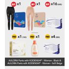 Buy 1x AULORA Pants with KODENSHI® - Women - Black + 1x AULORA Pants with KODENSHI® - Women - Soft Beige + 16x BElixz SHIRUTO (30s) Free 4x BElixz SHIRUTO (30s) + 1x BElixz SlendMeal PRO (15s) + 1x BEYANG Delicate Laundry Wash (800ml)