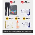 Buy 2x AULORA Pants with KODENSHI® - Men - Black + 16x BElixz SHIRUTO (30s) Free 4x BElixz SHIRUTO (30s) + 1x BEYUL Hydrating Mask (10s) + 1x BEYANG Delicate Laundry Wash (800ml)