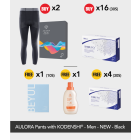 Buy 2x AULORA Pants with KODENSHI® - Men - Black + 16x BElixz SHIRUTO (30s) Free 4x BElixz SHIRUTO (30s) + 1x BEYUL Hydrating Mask (10s) + 1x BEYANG Delicate Laundry Wash (800ml)