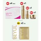 Buy 1x BEYUL REVITAL Perfecting Serum (50ml) + 1x BEYUL REVITAL Perfecting Eye Serum (15ml) + 1x BEYUL REVITALPerfecting Cream (50g) + 4x BElixz COLLAGEN PLUS (30s) Free 2x BEYUL REVITAL Trio-Peptide Mask (5s)