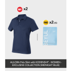 Buy 2x AULORA Polo Shirt with KODENSHI® - Women - Midnight Blue Free 2x BEYUL Hydrating Mask (3s)
