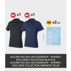 Buy 1x AULORA Polo Shirt with KODENSHI® - Men - Black + 1x AULORA Polo Shirt with KODENSHI® - Men - Midnight Blue Free 2x BEYUL Hydrating Mask (3s)