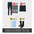 Buy 2x AULORA Pants with KODENSHI® - Men - Black + 2x AULORA Boxer with KODENSHI® - Classic - Black (2 pieces) Free 2x AULORA Socks with KODENSHI® - Men - Black (2 Pairs) + 1x  BEYUL Hydrating Mask (10s)
