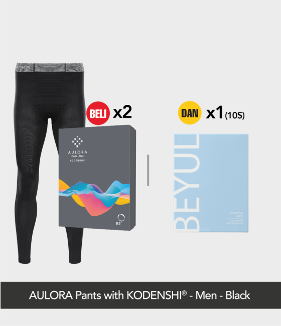 Buy 2x AULORA Pants with KODENSHI® - Men - Black And 1x BEYUL Hydrating Mask (10s)