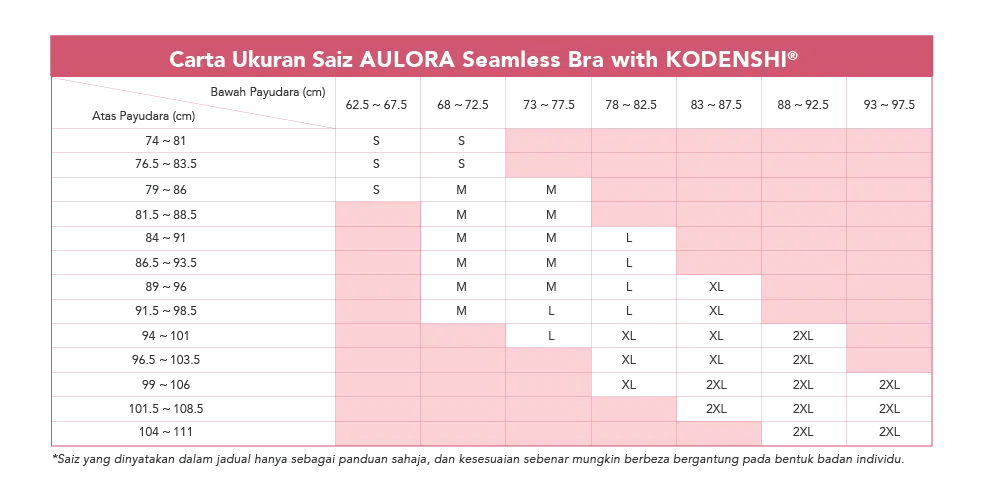 AULORA Seamless Bra with KODENSHI® - BE International Sdn Bhd