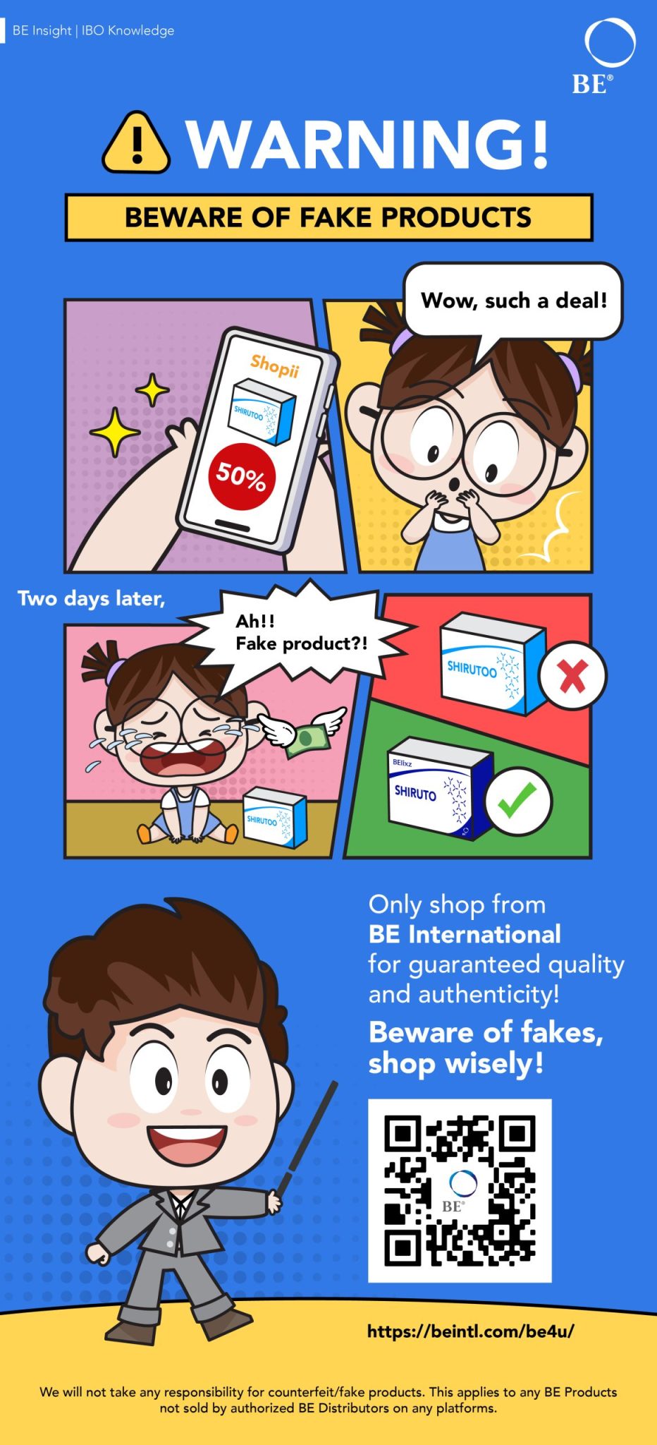 WARNING: Beware of Fakes! - BE International