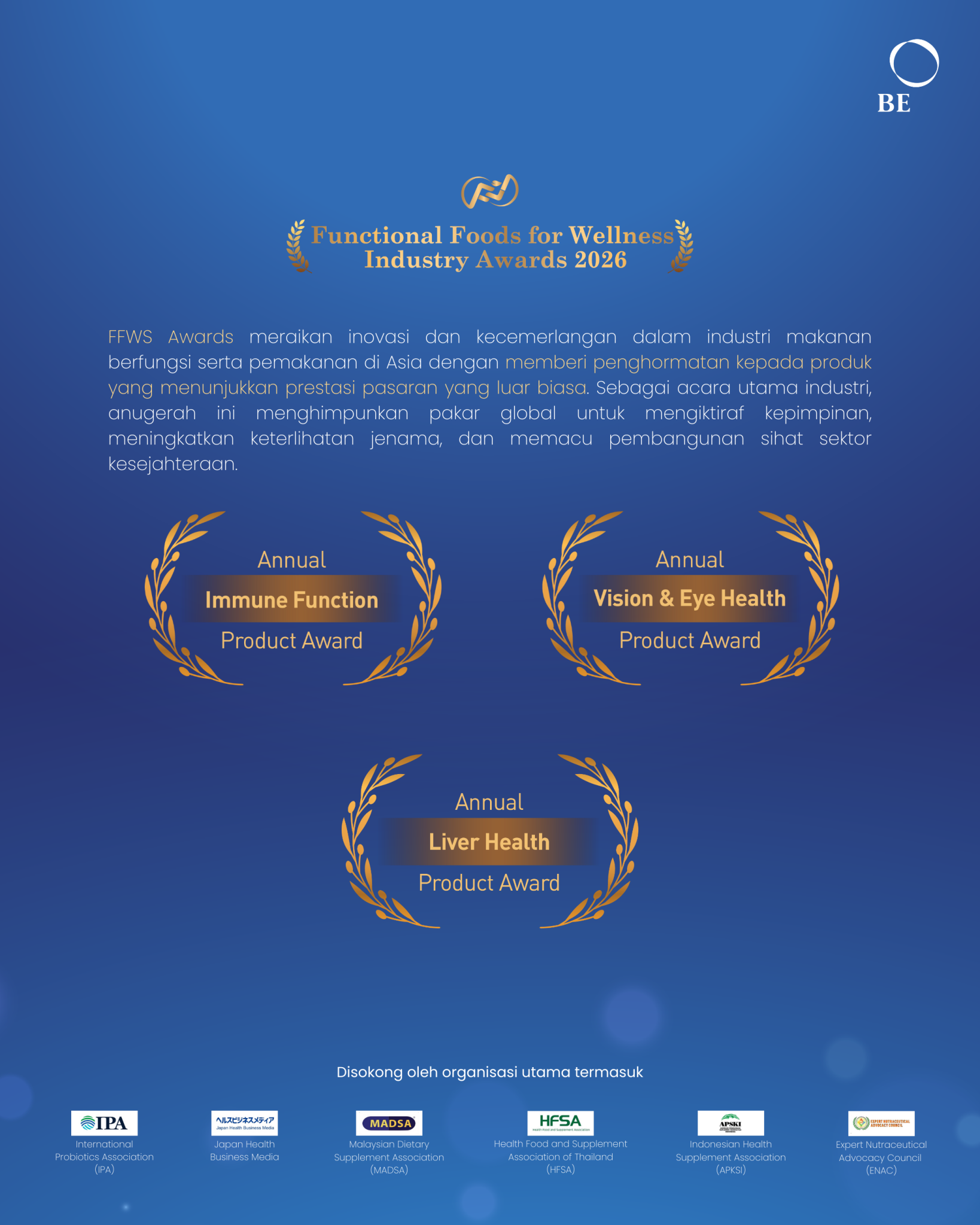 Suplemen Pemenang Anugerah: Produk Kesihatan Terbaik untuk Kesejahteraan yang Bermakna