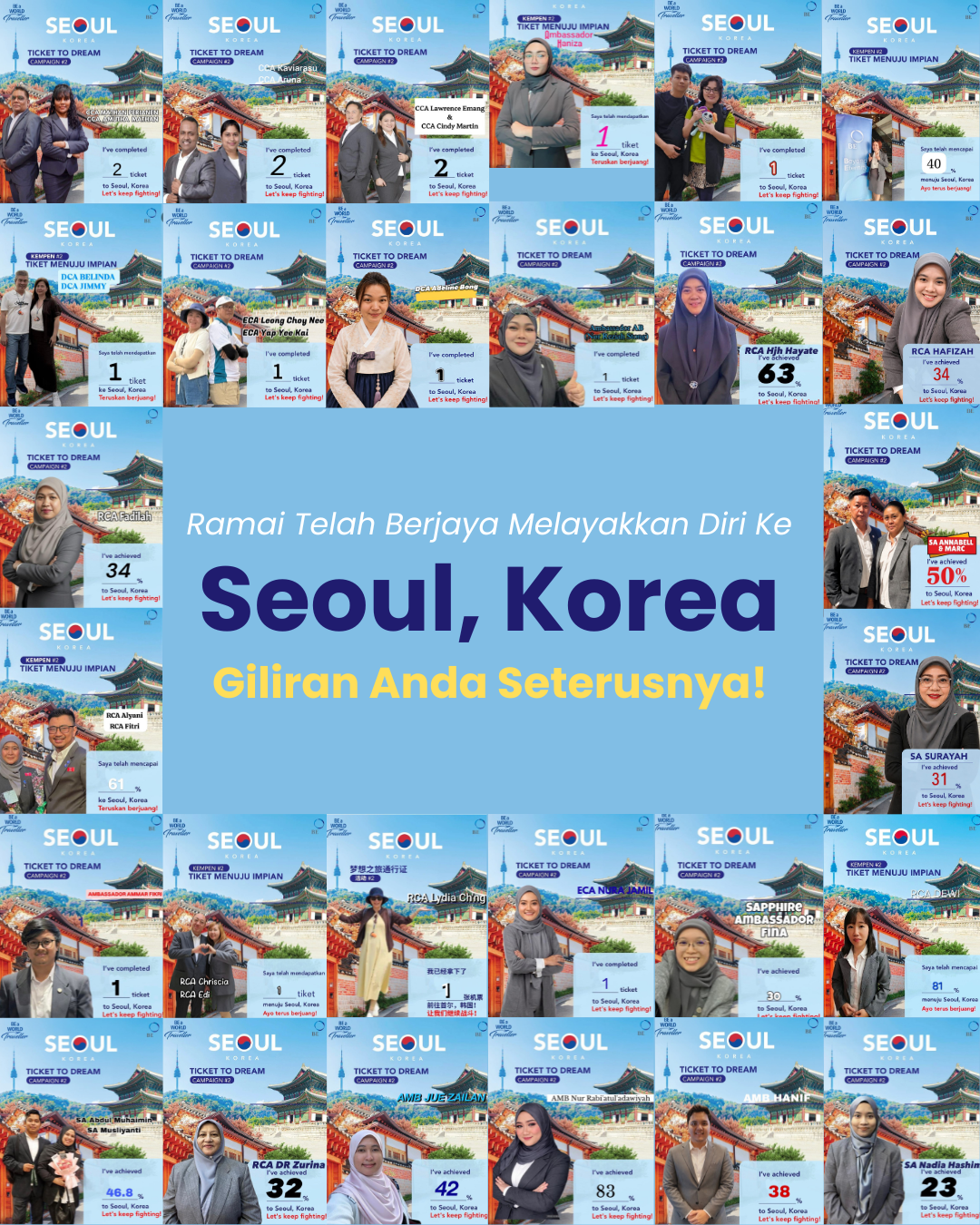BE Lifestyle Travel (BELT) 2026 ke Seoul, Korea – Adakah Anda Salah Seorang Pencapainya?