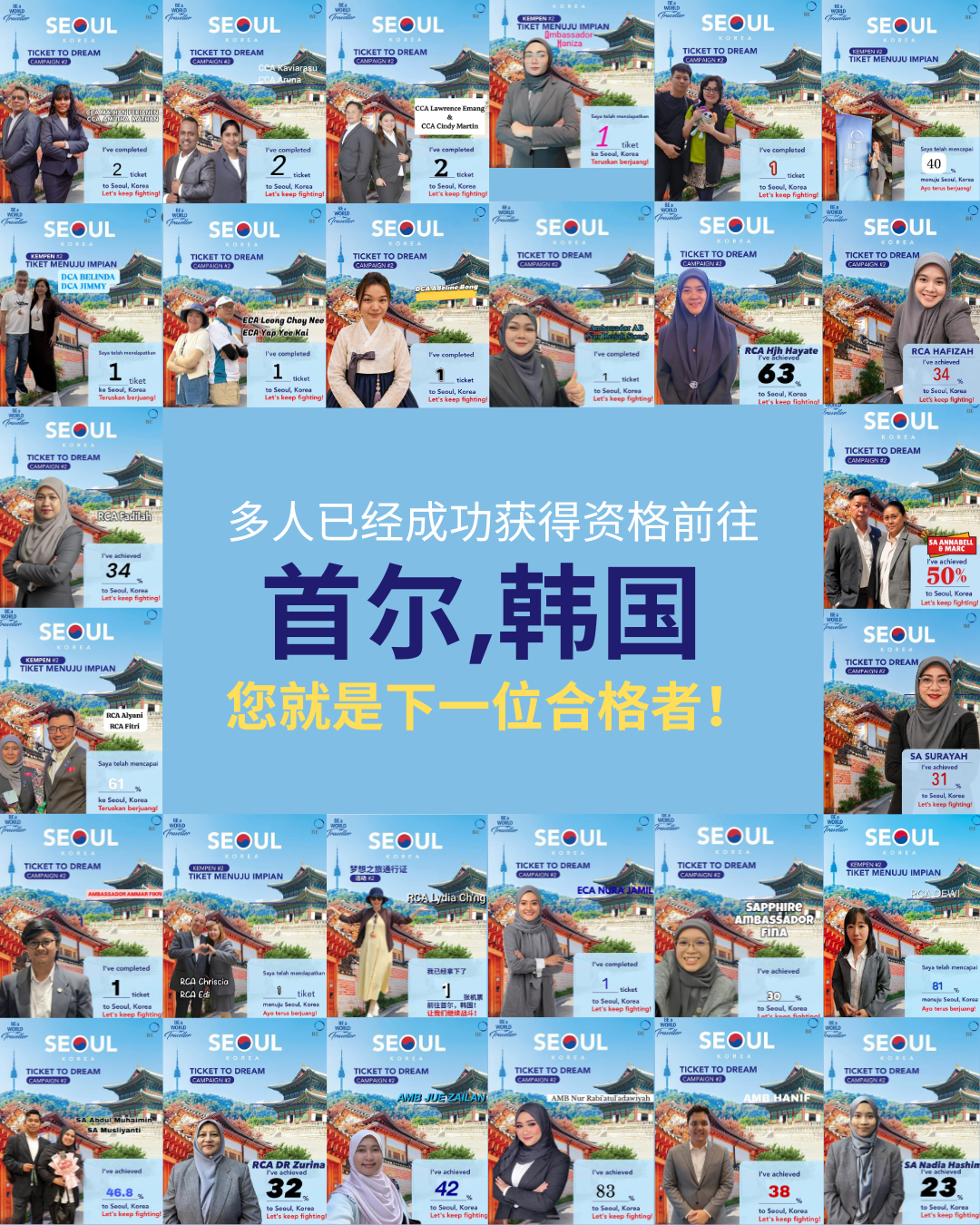 BE Lifestyle 旅游奖励（BELT）2026 韩国首尔之旅 —— 您已经是达标者之一了吗？