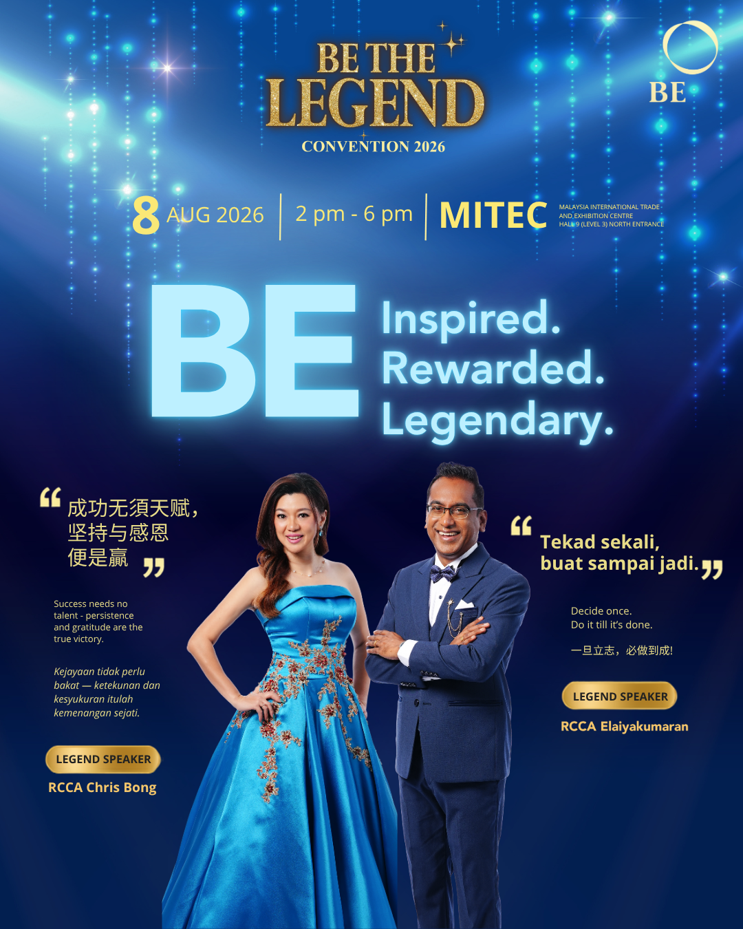 BE The Legend Convention 2026: The Biggest Celebration of Success